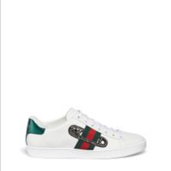 Gucci Ace Safety Pin Low Top Sneakers - Picture 14 of 14